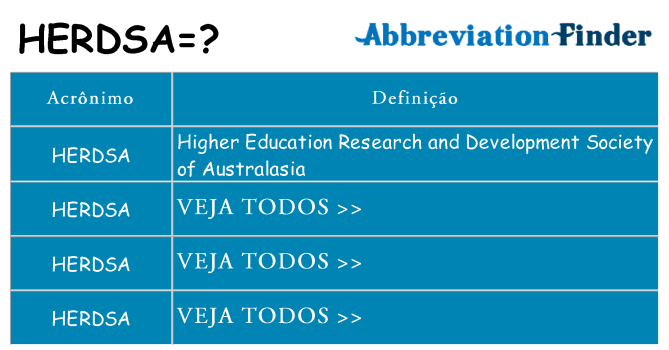 herdsa de quê