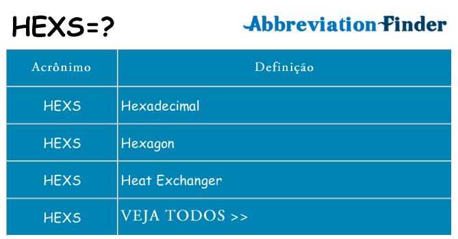hexs de quê