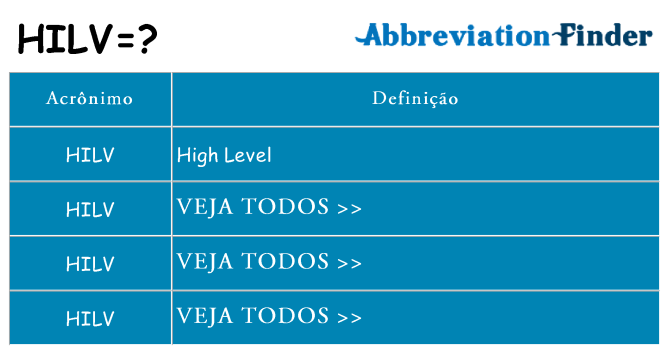 hilv de quê