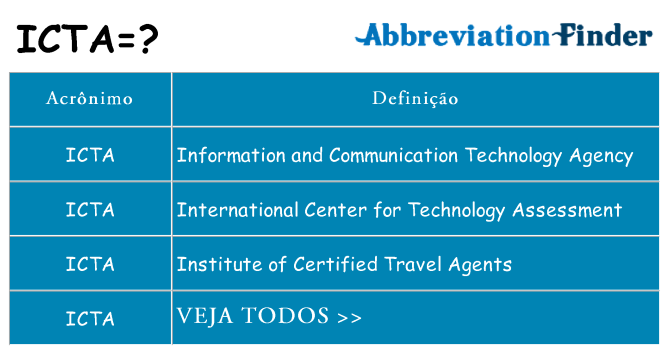 icta de quê