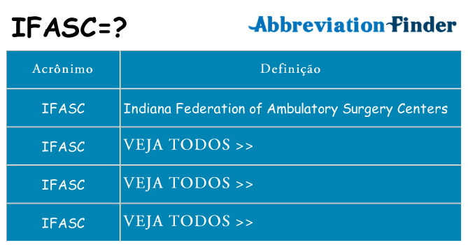 ifasc de quê