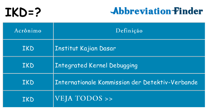ikd de quê