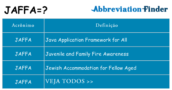 jaffa de quê