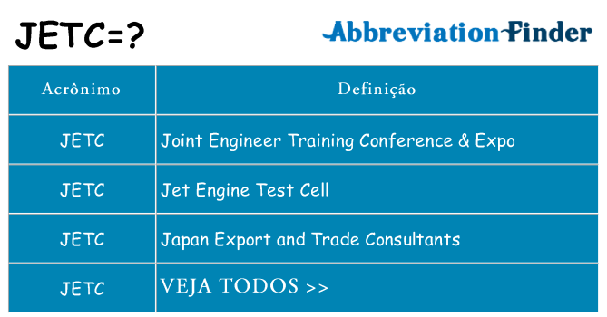 jetc de quê