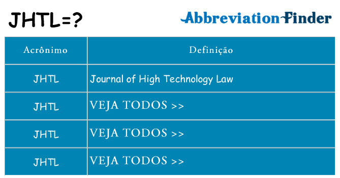 jhtl de quê