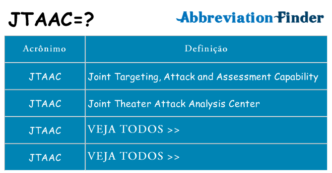 jtaac de quê
