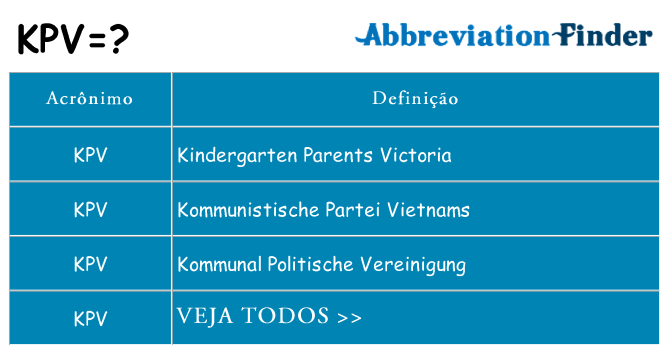 kpv de quê