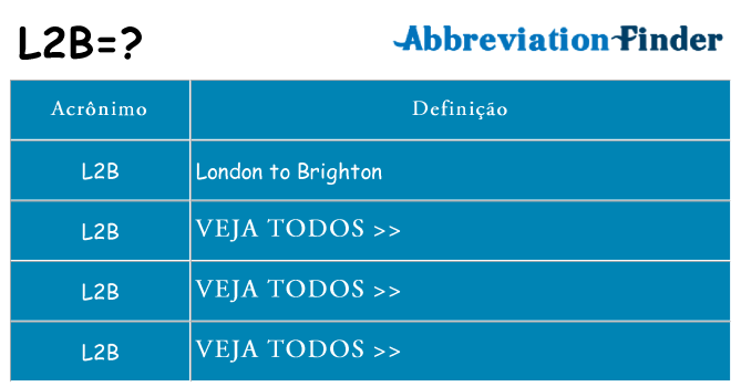 l2b de quê