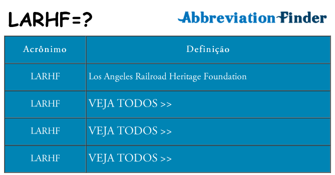 larhf de quê