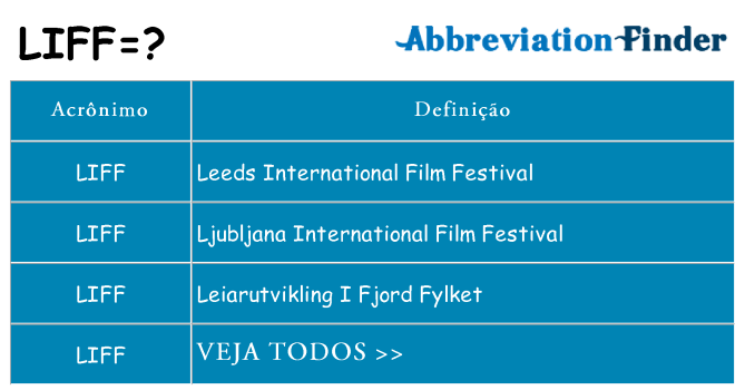 liff de quê