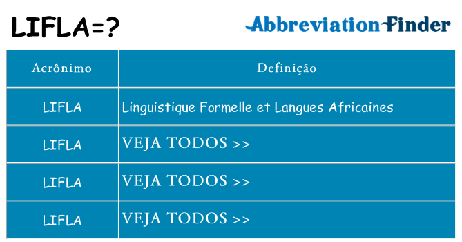 lifla de quê