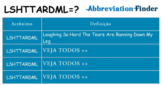 lshttardml de quê