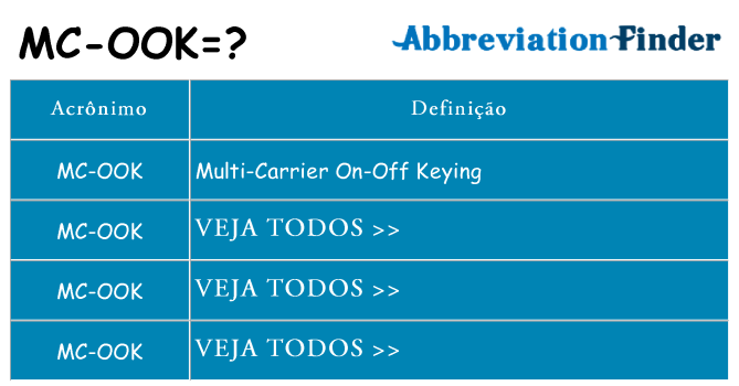 mc-ook de quê