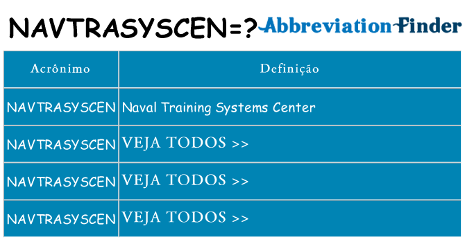 navtrasyscen de quê