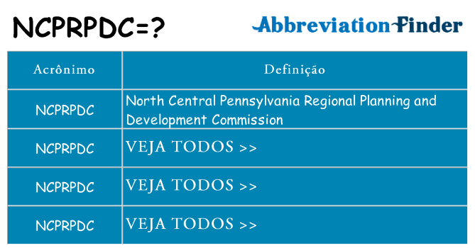 ncprpdc de quê
