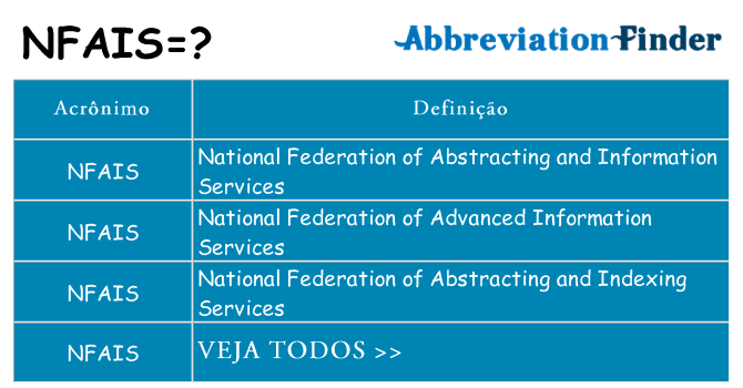 nfais de quê