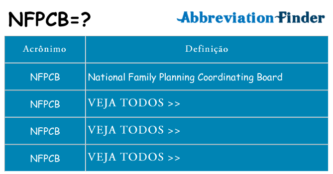 nfpcb de quê