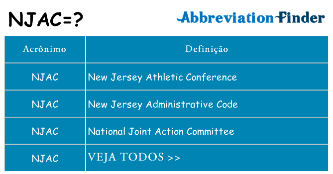 njac de quê
