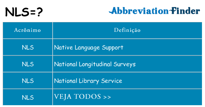 nls de quê