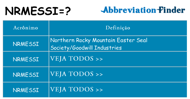 nrmessi de quê