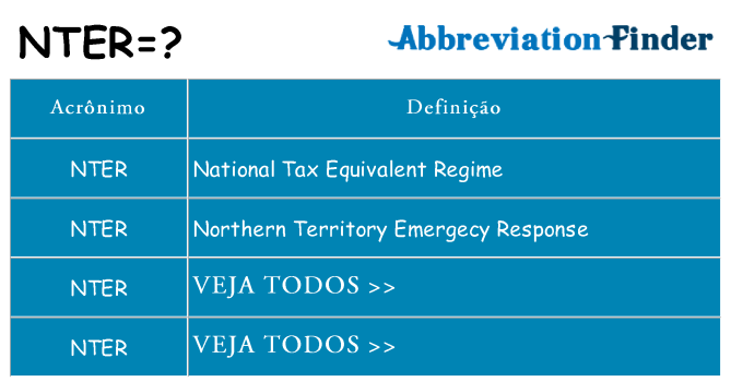 nter de quê