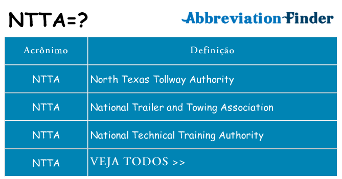 ntta de quê