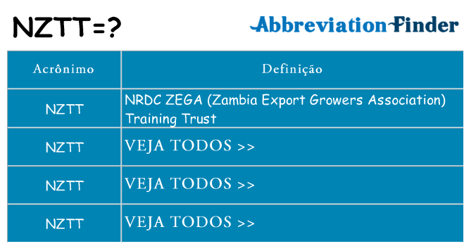 nztt de quê