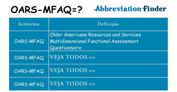 oars-mfaq de quê