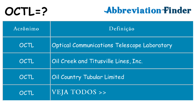 octl de quê