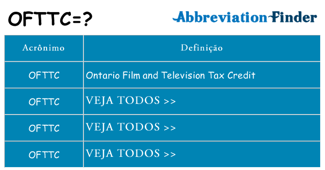 ofttc de quê
