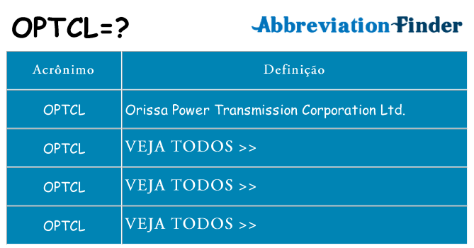 optcl de quê