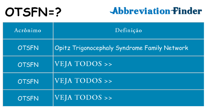 otsfn de quê