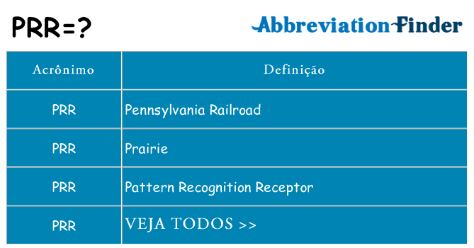 prr de quê