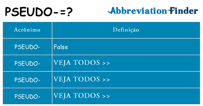 pseudo de quê