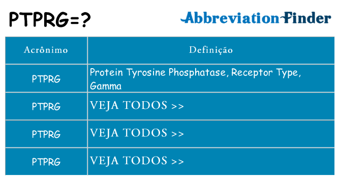 ptprg de quê