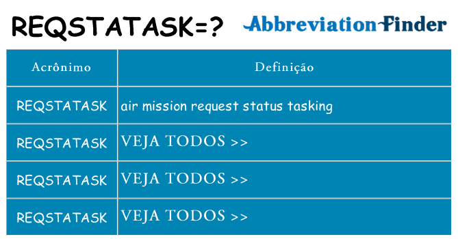 reqstatask de quê