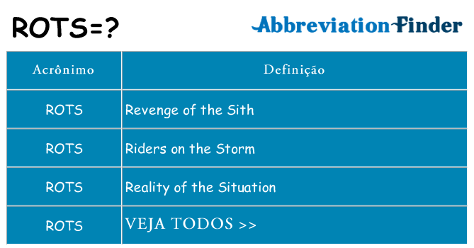 rots de quê