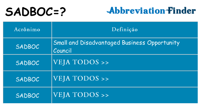 sadboc de quê
