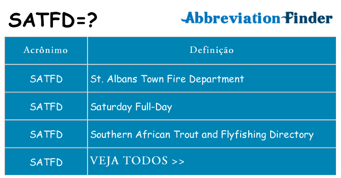 satfd de quê