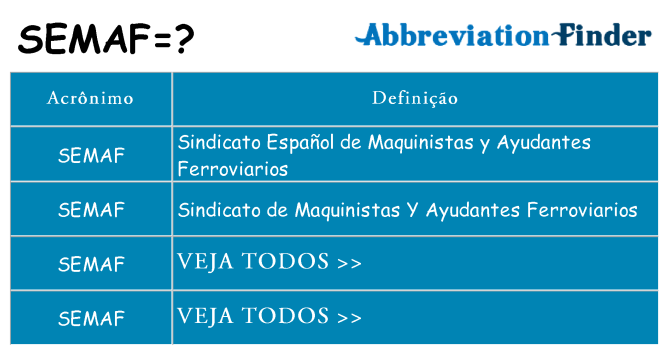 semaf de quê