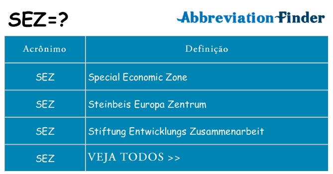 sez de quê