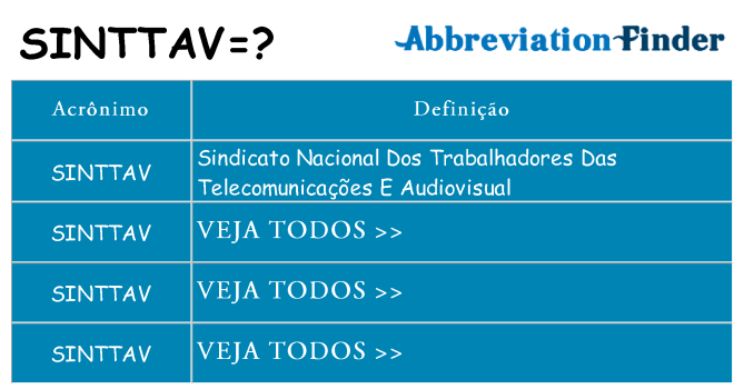 sinttav de quê