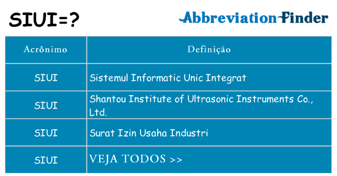 siui de quê