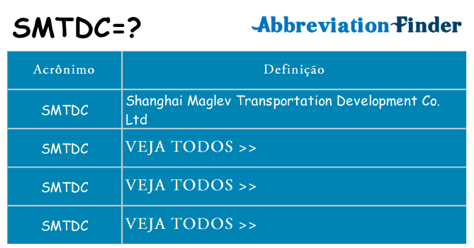 smtdc de quê