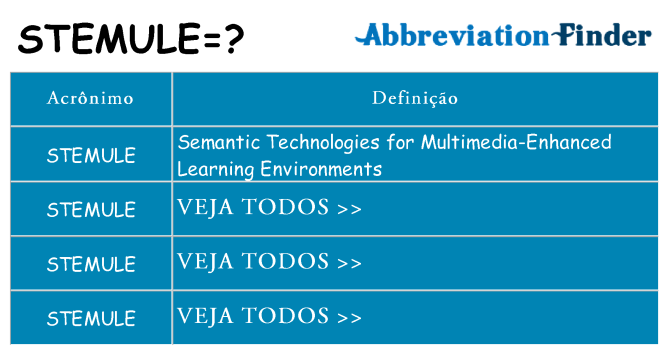 stemule de quê