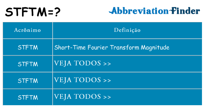 stftm de quê