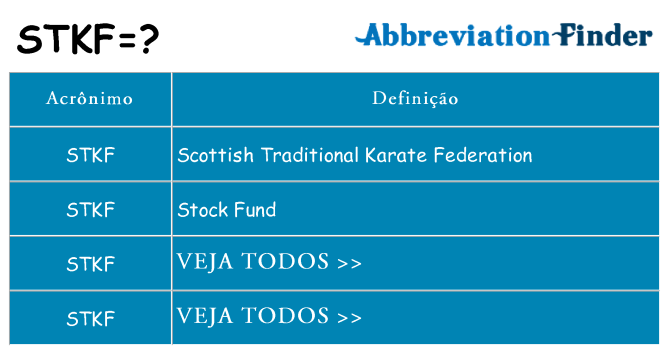 stkf de quê