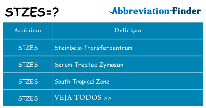 stzes de quê