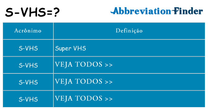s-vhs de quê