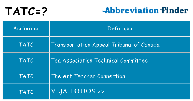 tatc de quê